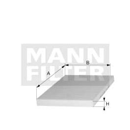 MANN CUK2847/1 Cabin Air Filter w/Activated Charcoal | MANN Filters R Us